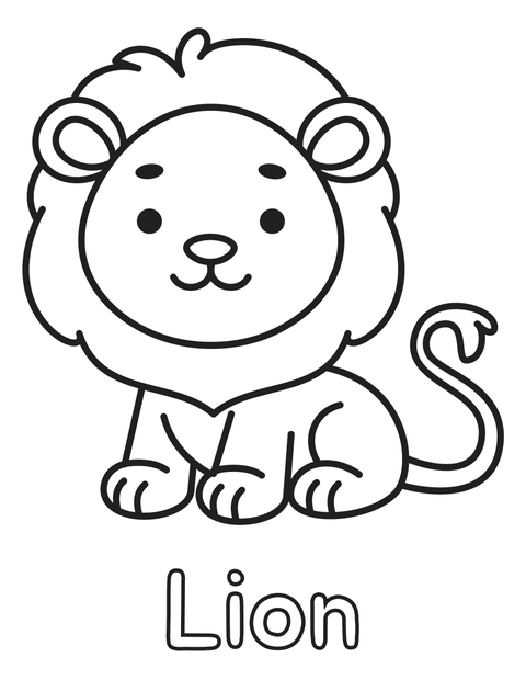 Lion coloring page